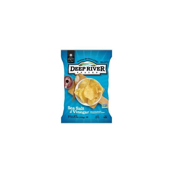 Kettle Chips Salt & Vinegar 1.375 oz., PK48, Deep River Snacks, Mfr#: 10019